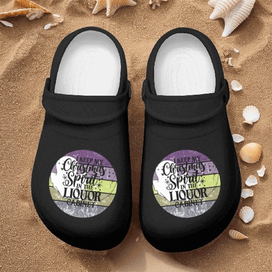 Funny Christmas Spirit Ghosts Sunset Nurse Clogs