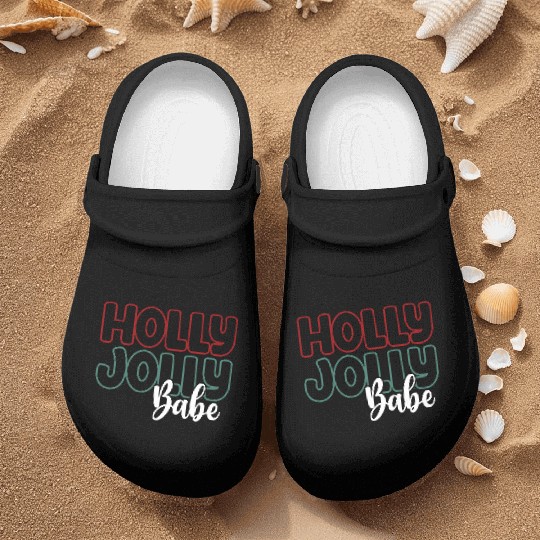 Holly jolly babe Nurse Clogs