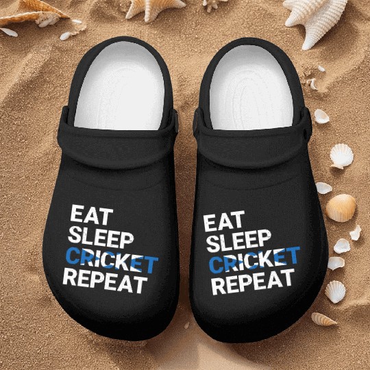 Eat Sleep Cricket Repeat Scotland Flag Sports Gift Nurse Clogs