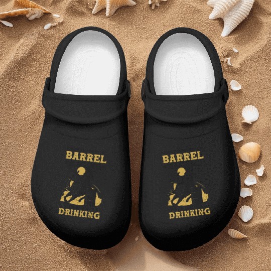 Barrel Racing Drink Beer Rodeo Equestrian Horse Nurse Clogs