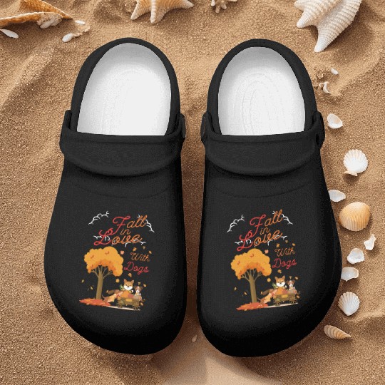 Women Fall Dog Lover Autumn Nurse Clogs