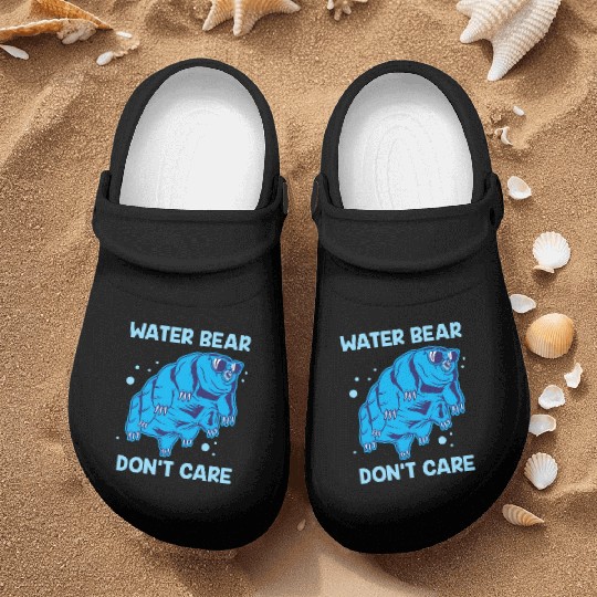 Water Bear Don't Care Tardigrade Microbiology Gift Nurse Clogs