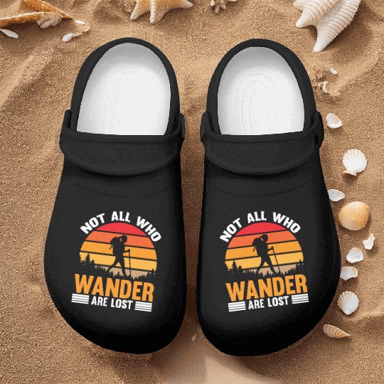not all who wander are lost Nurse Clogs