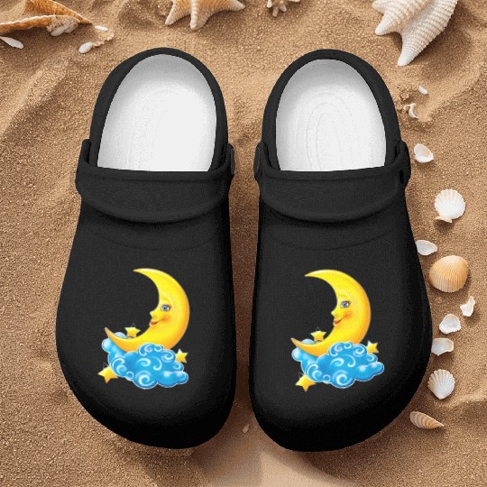 dessin de croissant de lune Nurse Clogs
