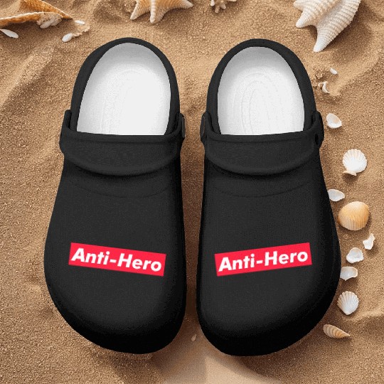 Anti-Hero red boxx Text Gift Music Fan Lover Nurse Clogs