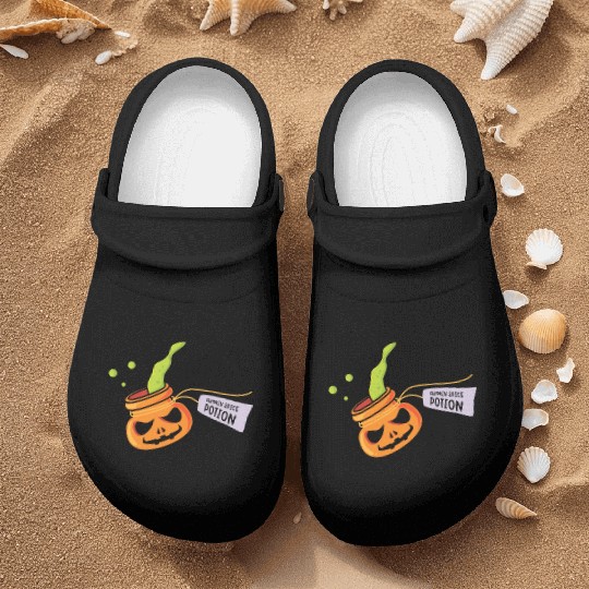 Pumpkin Spice Potion Coffee Enthusiast Halloween Nurse Clogs