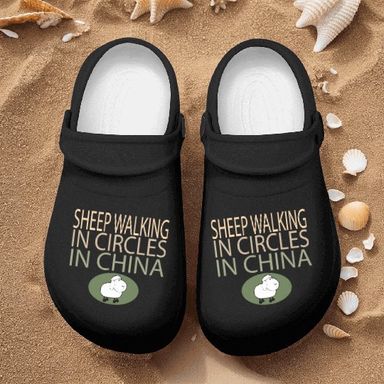 SHEEP WALKING IN CIRCLES IN CHINA Nurse Clogs