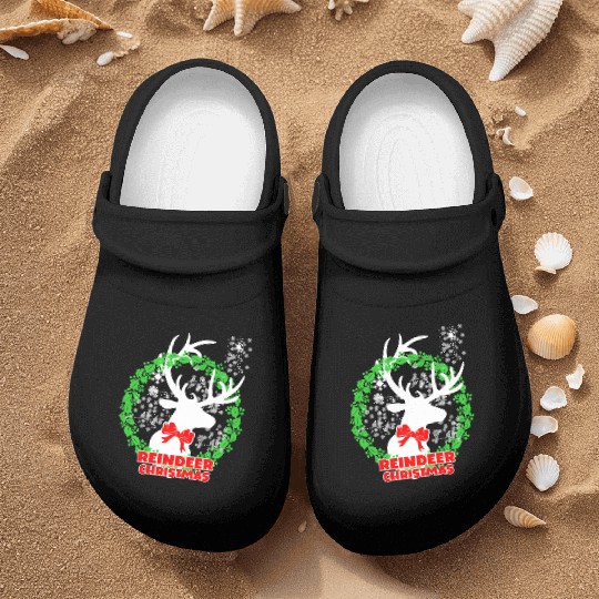 Reindeer Christmas Nurse Clogs