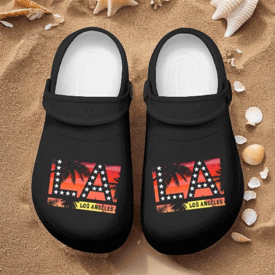 Los Angeles LA California Gift Nurse Clogs