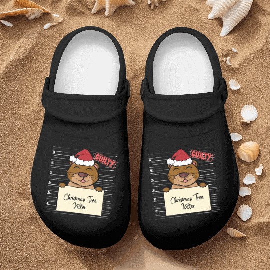 Sea otter christmas funny prison Nurse Clogs