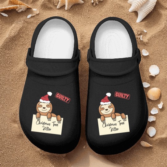 Sloth christmas funny prison Nurse Clogs