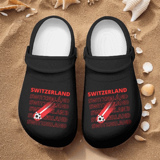 World Switzerland Soccer Vintage Nurse Clogs