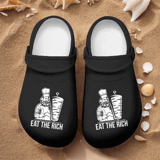 Eat the rich Karl Marx economist Nurse Clogs