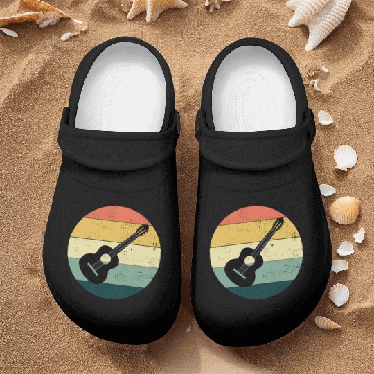 Acoustic Guitar Player Music Musician Guitarist Nurse Clogs