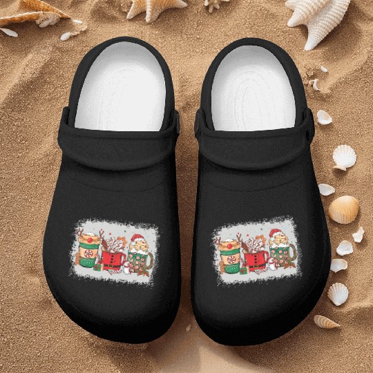 Christmas Hot Chocolate Cup Nurse Clogs