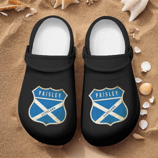 Paisley Scotland coat of arms flag design Nurse Clogs