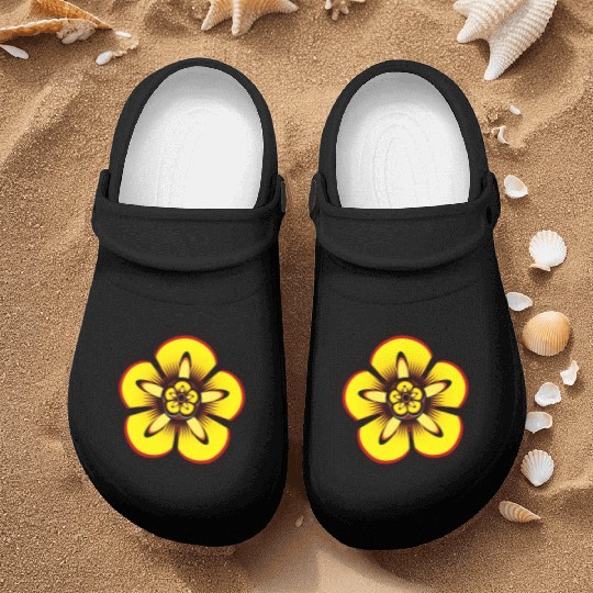 Lily Flower For family and friends Nurse Clogs