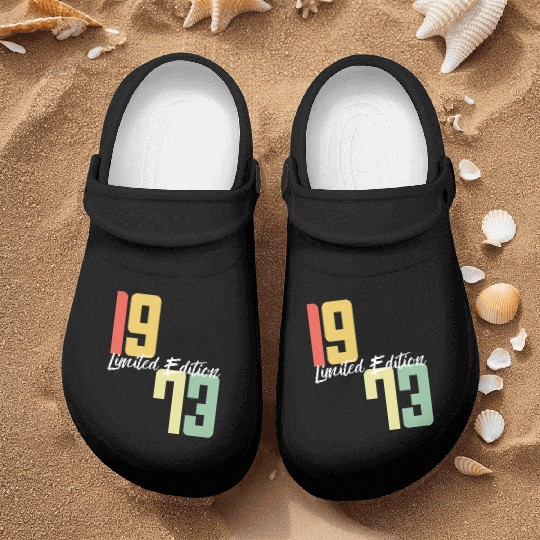 50 Years Vintage 1973 Retro 50th Birthday Nurse Clogs