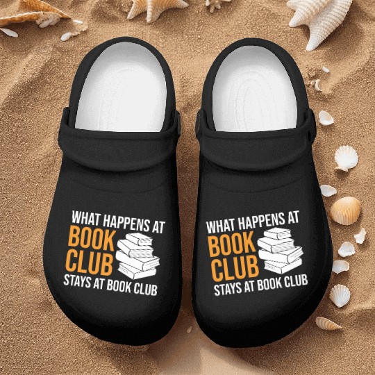 Reading What happens at Book Club stays at Book Cl Nurse Clogs