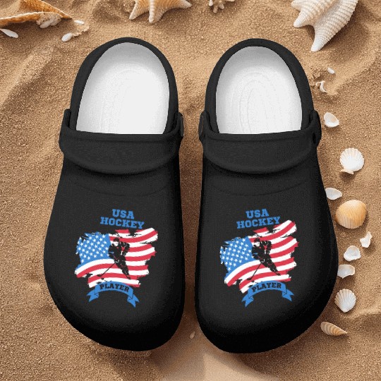 USA hockey player Nurse Clogs