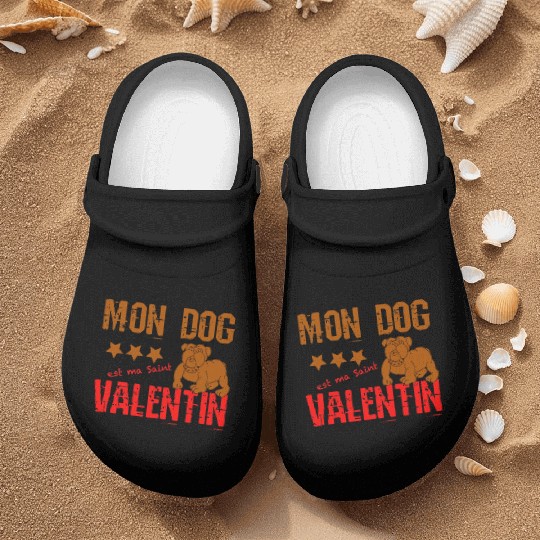 Copy of Copy of my dog is my valentine day 2022776 Nurse Clogs