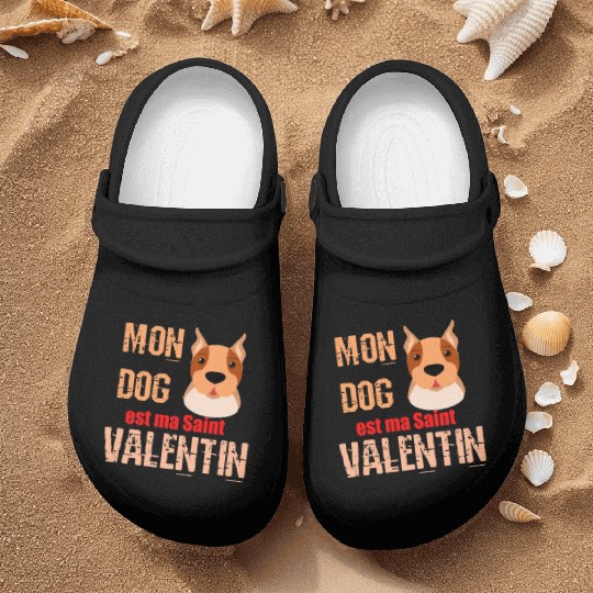 Copy of my dog is my valentine day 2022869 Nurse Clogs