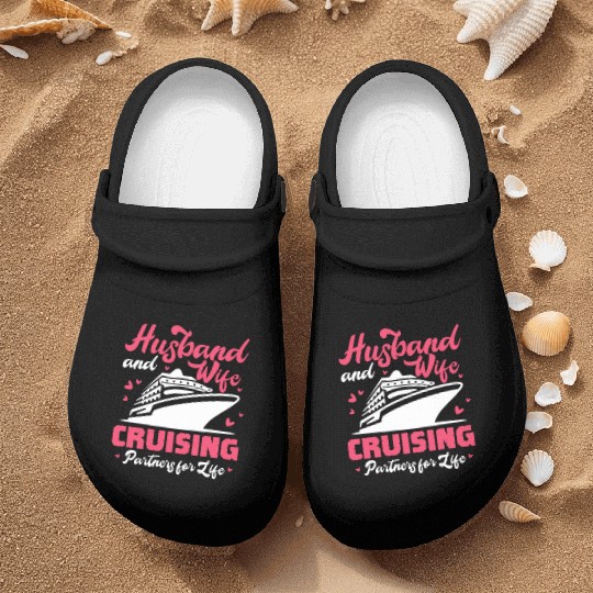 Husband And Wife Cruising Partners For Life Nurse Clogs