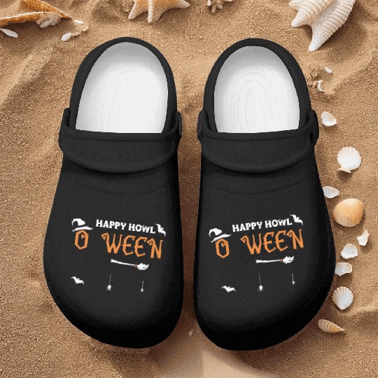 Happy Howl O Ween - Halloween Nurse Clogs