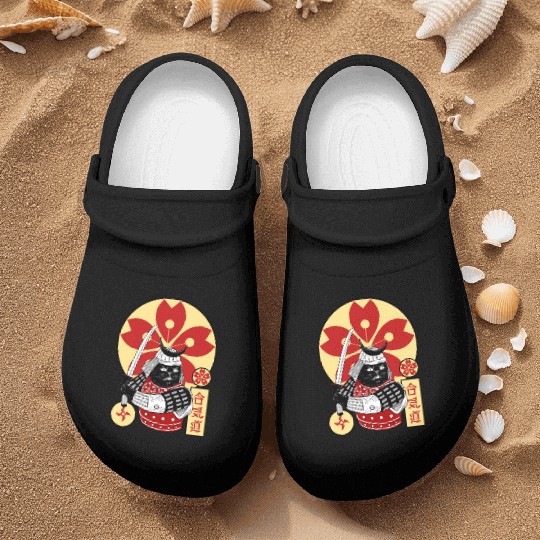 Samurai Cat Nurse Clogs