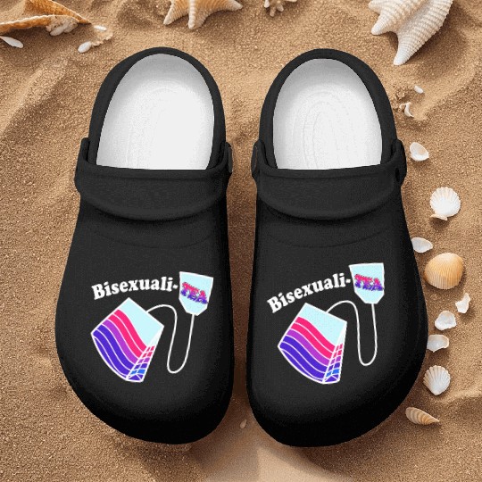 Bisexualitea Funny Bisexual Tea Bag Bi Pride Color Nurse Clogs