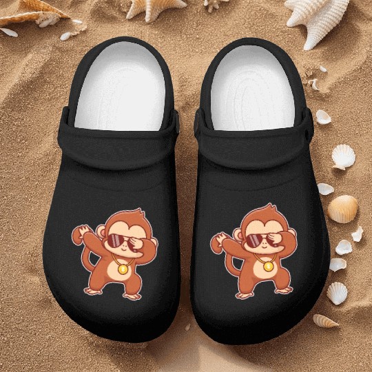 Cool Monkey Dabbing Nurse Clogs