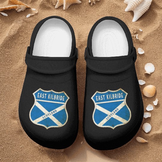 East Kilbride Scotland coat of arms flag design Nurse Clogs