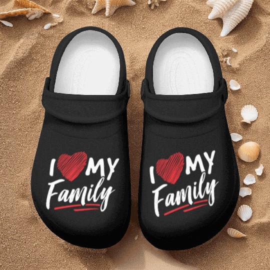 I Love My Family Gathering Families Reunion Nurse Clogs