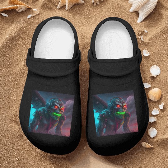 ZOMBIE IRON MAIDEN (version 15) Nurse Clogs