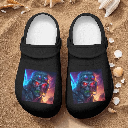 ZOMBIE IRON MAIDEN (version 9) Nurse Clogs