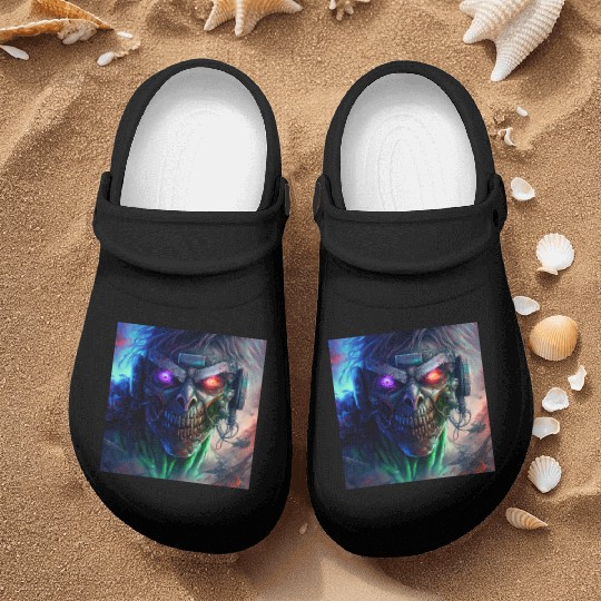 ZOMBIE IRON MAIDEN (version 12) Nurse Clogs