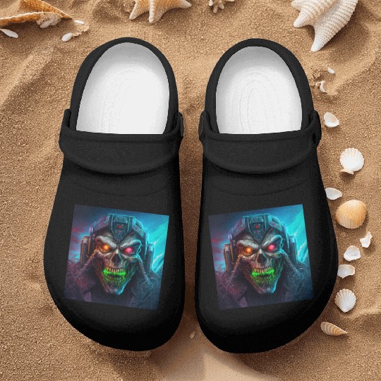 ZOMBIE IRON MAIDEN (version 8) Nurse Clogs