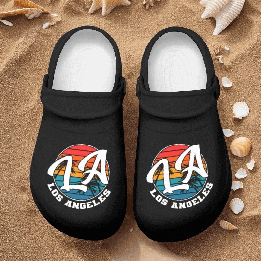 Los Angeles LA California Gift Nurse Clogs