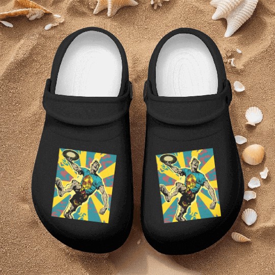 Ultimate Frisbee Retirement Appreciation Pop Art Nurse Clogs