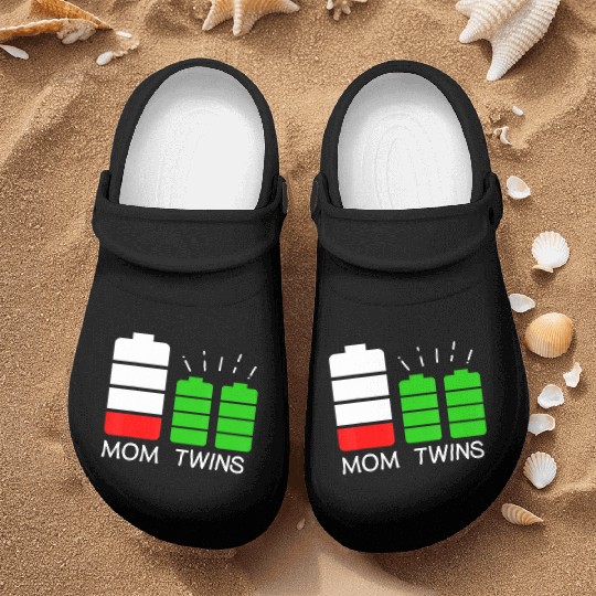 Twin Mom Low Battery Tired Mom Of Twins Nurse Clogs
