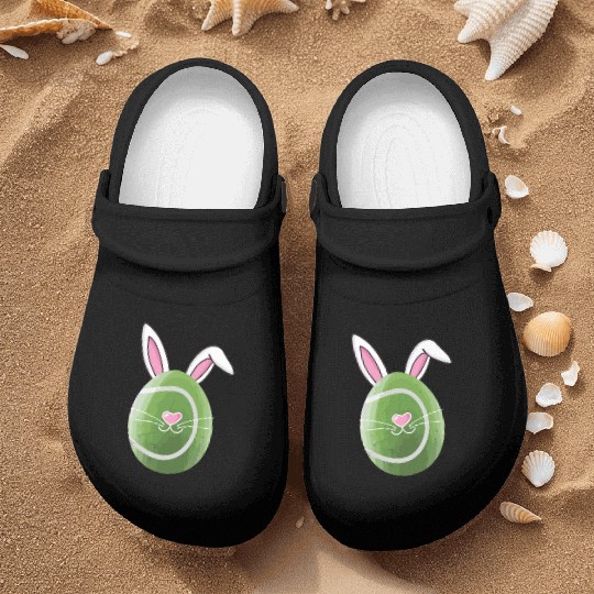 Funny Easter Easter Egg Tennis Tennisball Nurse Clogs