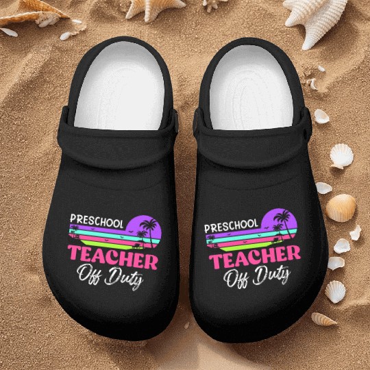 Preschool teacher off school vacation duty teacher Nurse Clogs