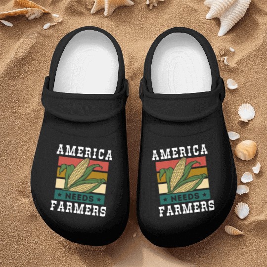 America Needs Farmers Nurse Clogs