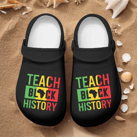 Teach Black History African American Juneteenth Nurse Clogs