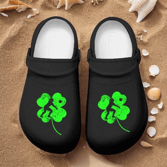Volleyball St. Patrick's day shamrock Nurse Clogs