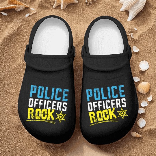 Military Police Officer Cop Law Enforcement Nurse Clogs