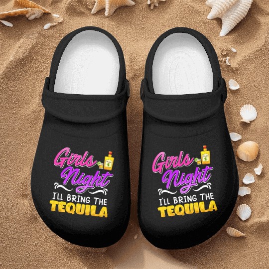 Girls Night I'll bring the Tequila Spring Break Nurse Clogs