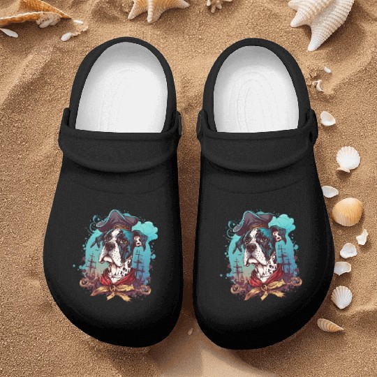 Great Dane Dog Pirate Nurse Clogs