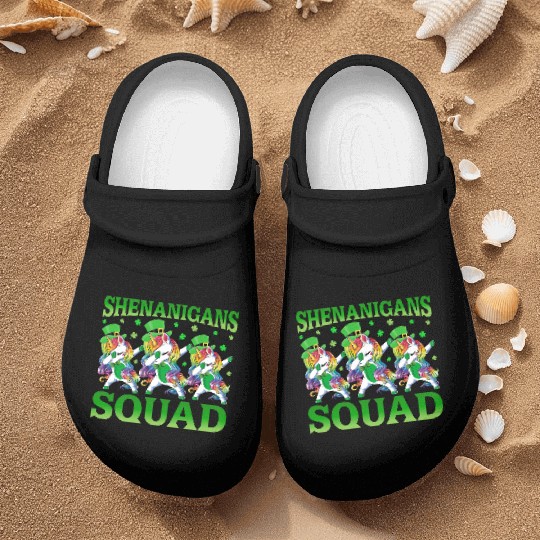 Shenanigans Squad Unicorn Patricks Day Lepricorn Nurse Clogs