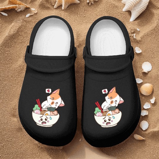 The Cat Love Ramen Nurse Clogs